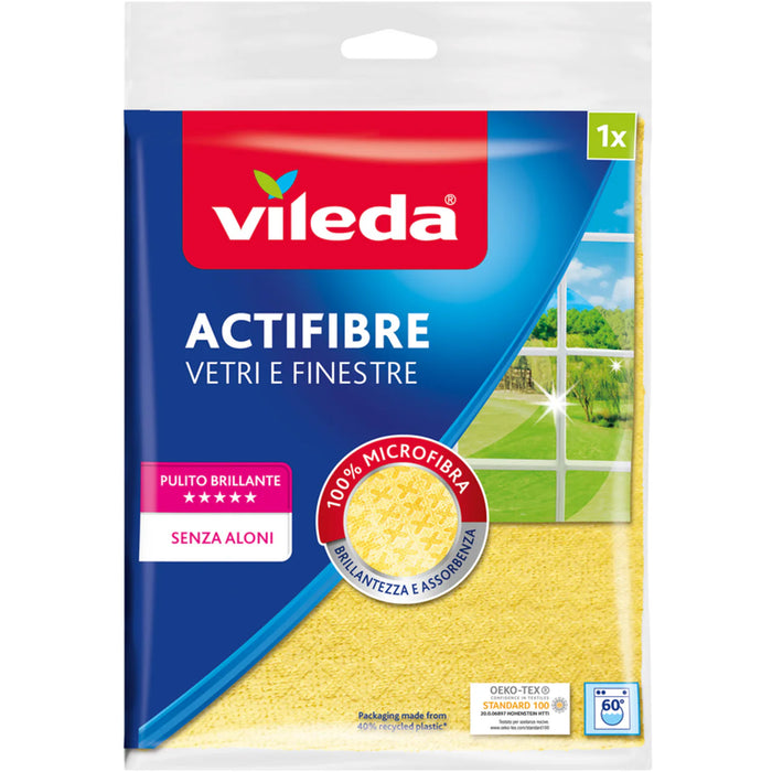 Vileda Actifibre Panno Per Vetri e Finestre