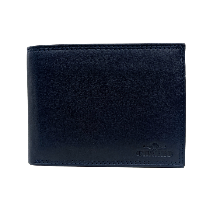 Charro men's leather wallet with numerous compartments