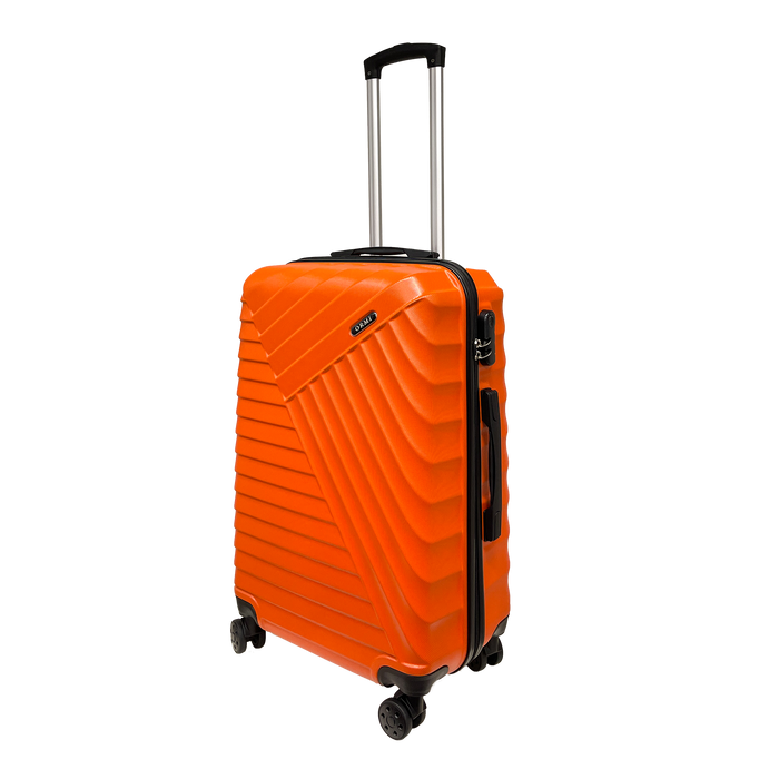 Set van Vickens: 2 stijve koffers in ABS - 55 cm handbagage en gemiddelde 65 cm koffer