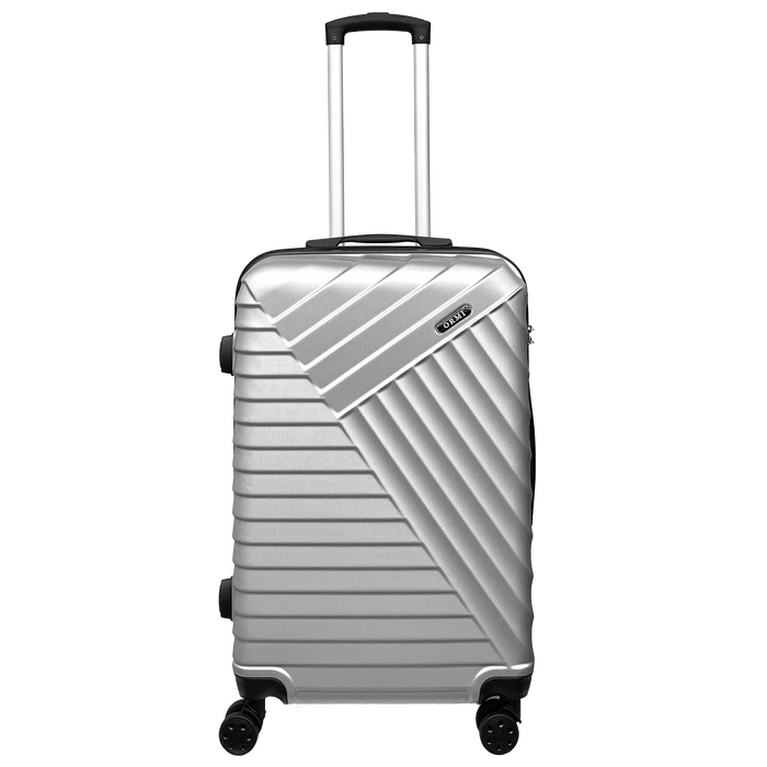 OSSO -durchschnittlicher Koffer starrer Trolley 65x45x25 cm Ultra -Licht in ABS mit 4 Schwenkrädern 360 °