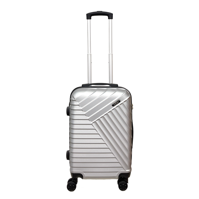 Ormi DuoLine Großer harter Handgepäck-Koffer für Reisen, 55x37x22 cm, ultraleicht aus ABS mit 4 schwenkbaren 360°