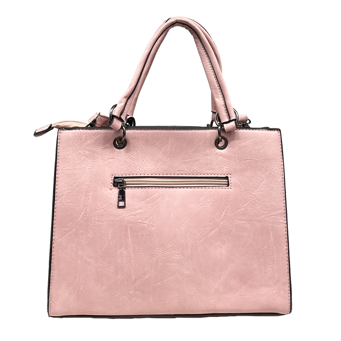 Alexia - Handväska för kvinnor med axelrem, nitar och plånbokstillbehör