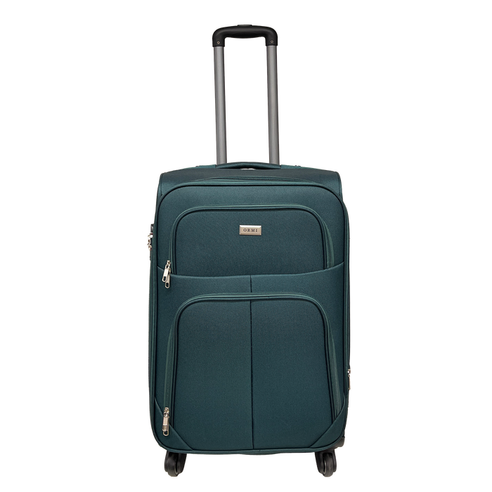 Genomsnittlig resväska semi -rigid utbyggbara personer 65x42x25/30 cm - stötsäkert tyg och motståndskraftigt