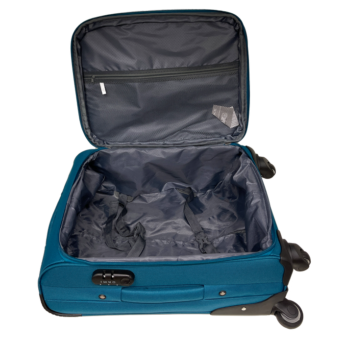 Stor håndbagage semi -Rigid rygsøjle udvides 55x38x22/27 cm - chokerende og resistent stof