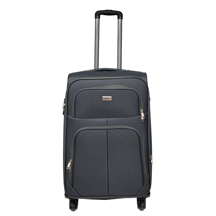 Gennemsnitlig kuffert Semi -Rigid Exultable Persons 65x42x25/30 cm - Stødfast stof og resistent
