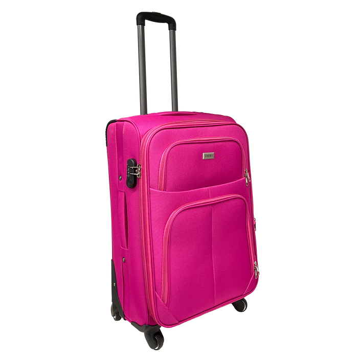 Genomsnittlig resväska semi -rigid utbyggbara personer 65x42x25/30 cm - stötsäkert tyg och motståndskraftigt
