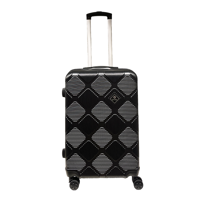 OSSO -durchschnittlicher Koffer starrer Trolley 65x45x25 cm Ultra -Licht in ABS mit 4 Schwenkrädern 360 °