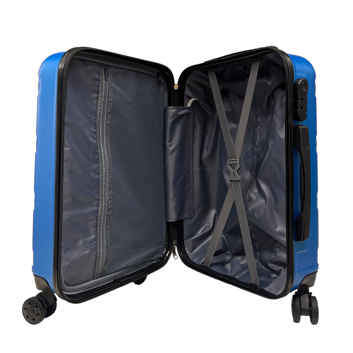 Ormi DuoLine Stor Handbagage 55x37x22cm i ABS, ultralätt, 4 självständiga 360° hjul - Incheckningsväska