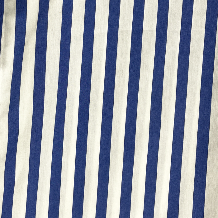 Camisa de mujer rigot azul y blanco - elegancia artesanal italiana