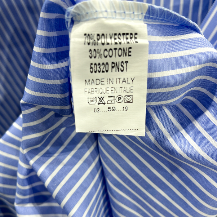 Women's striped 'Azure Coast' shirt - Unique size, made in Italy