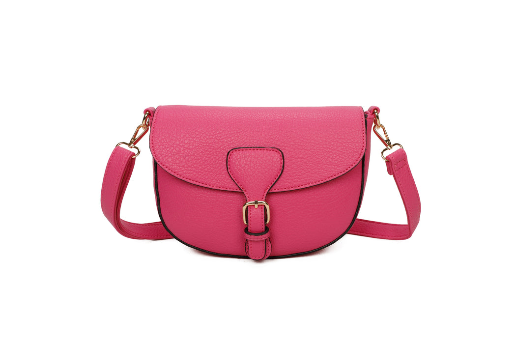 Sottile - Faux Leather Shoulder Bag with Strap 24 x 18 x 8.5 cm