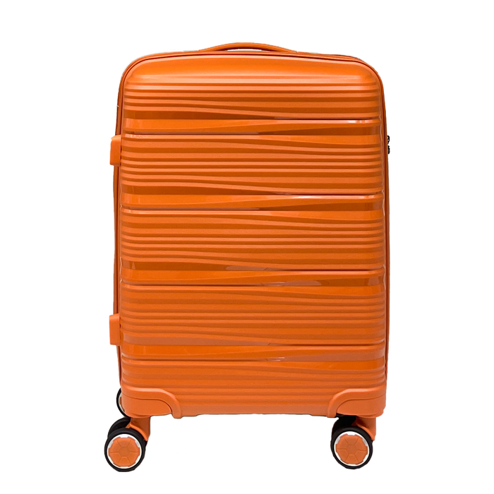 2 -stuk koffer Set levendige Voyager: handbagage + medium polypropyleen kofferweerstand tegen geïntegreerde TSA -hangslot