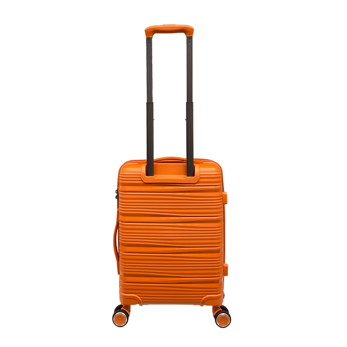 Set de maleta de 2 piezas Vibrante Vibrant Voyager: Equipaje de mano + resistencia a la maleta de polipropileno mediano al candado integrado de TSA