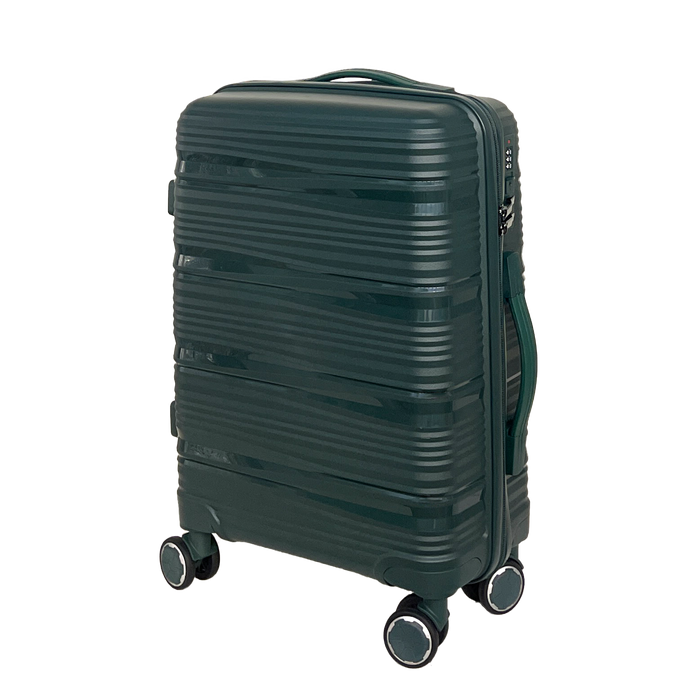 Vibrant Voyager: Harde Shell Spinner Handbagage in Tangerine - 360° Wielen en TSA-slot