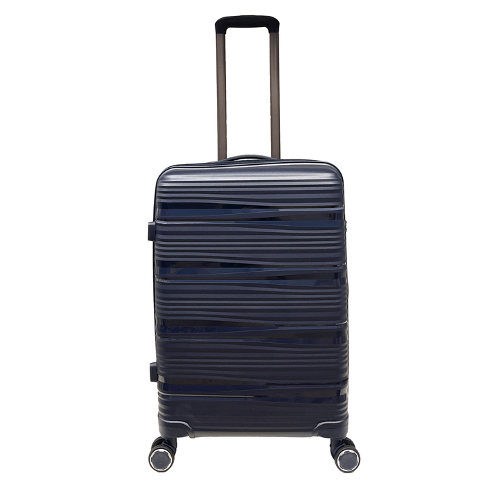 2 -stykker kuffert sæt levende Voyager: håndbagage + medium polypropylen kuffert modstand mod integreret TSA hængelås