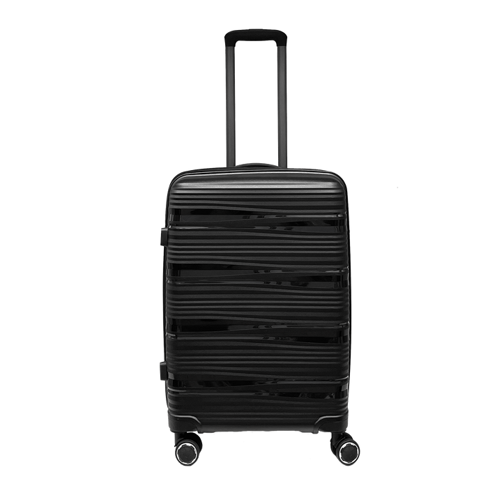 Mediumväska i stötbeständig polypropen med integrerat TSA-lås


