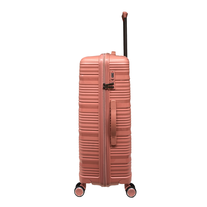 Grande valise en polypropylène résistant aux chocs avec cadenas TSA intégré