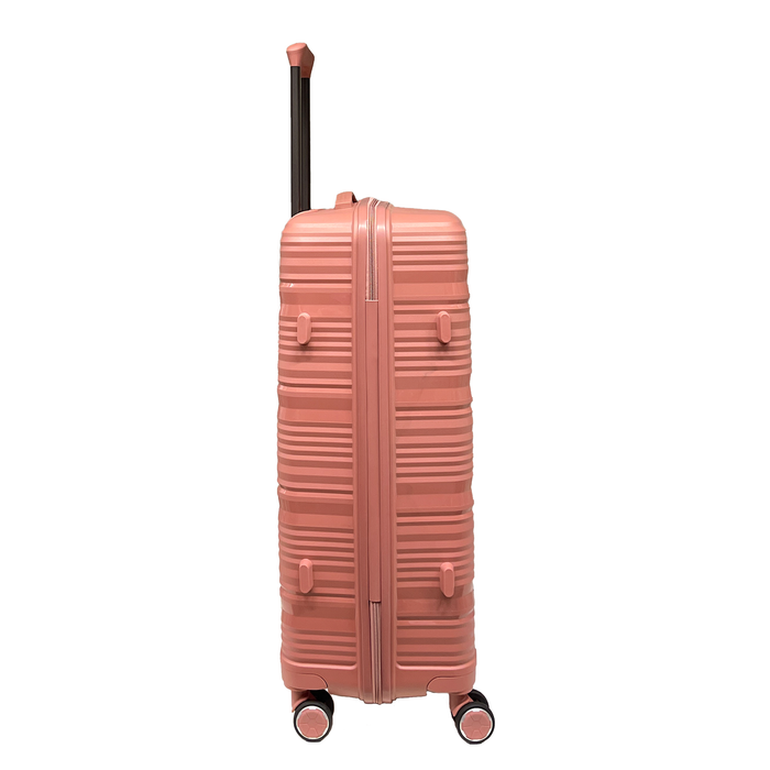 Iso iskunkestävä polypropeeninen matkalaukku, jossa on integroitu TSA-lukko