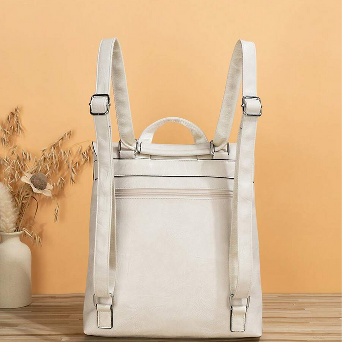 2-i-1 Transformationable ryggsäck: Vintage-stil, dubbelanvändningspåse med axelrem och ryggsäck