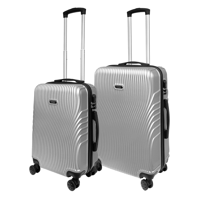 Vickens -sarja: 2 jäykkää matkalaukkua ABS - 55 cm: n käsimatkatavaroissa ja keskimäärin 65 cm matkalaukku