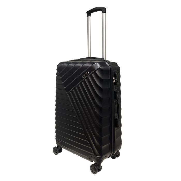 OSSO gemiddelde koffer rigide trolley 65x45x25 cm ultralicht in ABS met 4 zwenkwielen 360 °