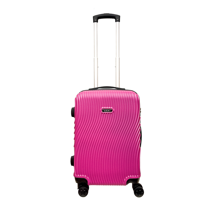 Ormi WavyLine Large Carry-On Bag 55x40x22.5 cm | Ultra Lightweight in ABS | 4 Swivel Wheels 360°