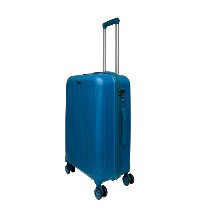 Genomsnittlig mjuk polypropylen Suitcase 65x43x27cm med TSA Trolley Trolley högkvalitativ ljuskvalitet