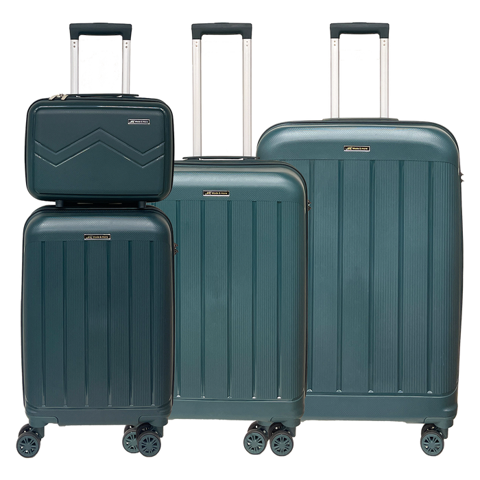 Set of 4 pieces Soft light polypropylene suitcases with TSA lock
