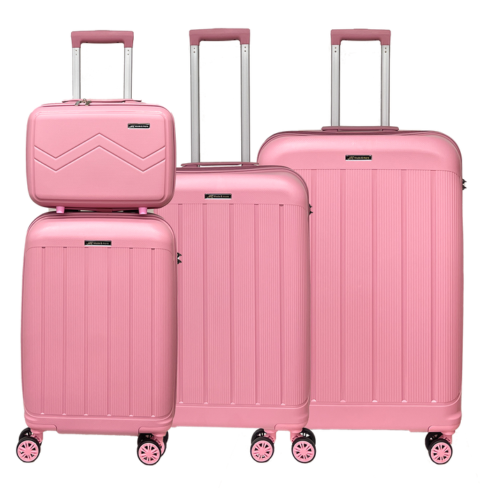 Set of 4 pieces Soft light polypropylene suitcases with TSA lock