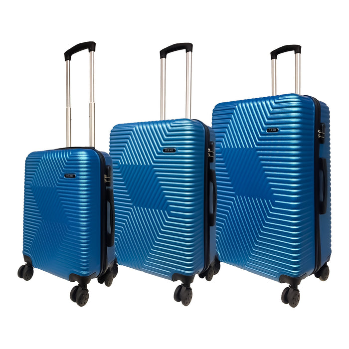 Set 3 valigie trolley Ormi rigide in ABS 4 ruote autonome