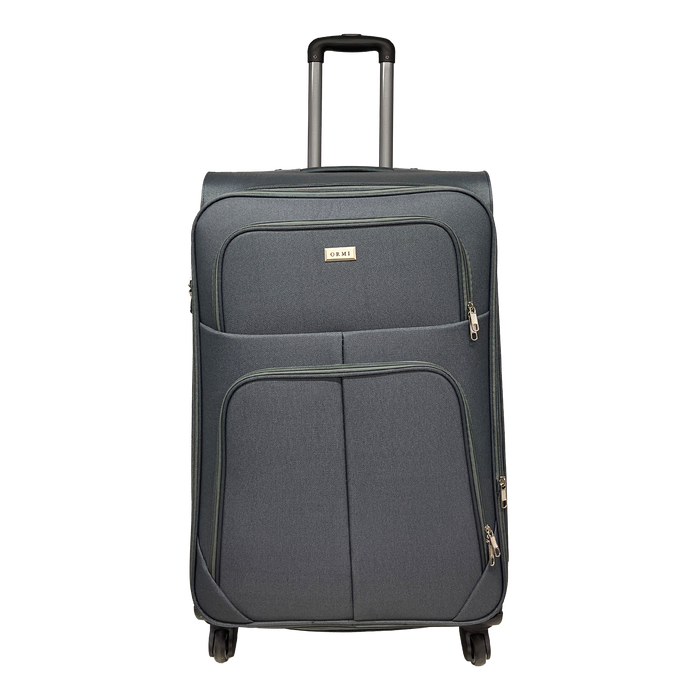 Suuri matkalaukku laajennettavissa oleva puolijärjestelmä ontto 75x48x30/35 cm - iskunkestävä kangas ja kestävä