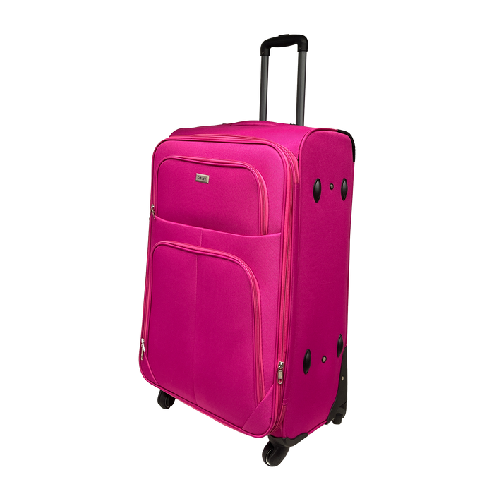 Stor resväska utbyggbar halv -rigid ihålig 75x48x30/35 cm - stötsäkert tyg och motståndskraftigt