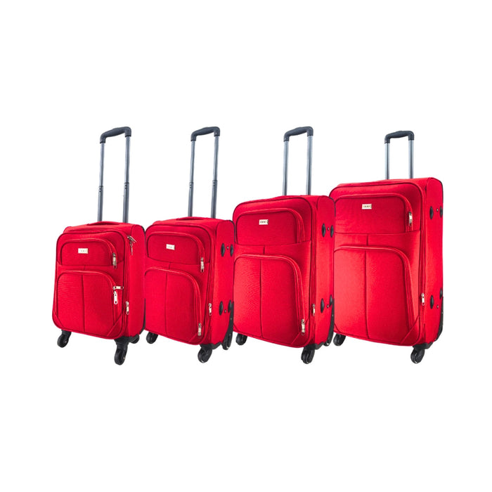 Set of 4 -piece suitcases Trolley Viof Uof - Soft expandable anti -shock fabric | Left 50 cm, s 55 cm, m 65 cm, the 75 cm