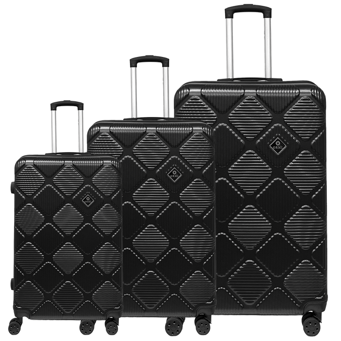 Reseset av Ormi Diamond Lux resväska - Lätt, hållbar och elegant | Inkluderar 3 resväskor