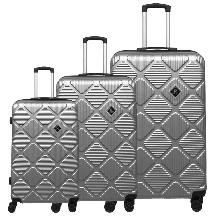 Ormi Diamond Lux Reisekoffer-Set - Leicht, strapazierfähig und elegant | Enthält 3 Koffer