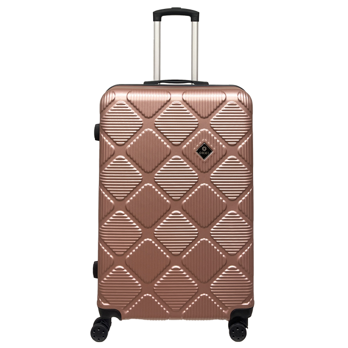 Ormi Diamond Lux: Stor resväska 75x50x30 cm, Hårt skal och ultralätt, 8 dynamiska 360° hjul