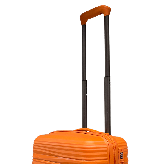 Vibrant Voyager: Tangerine Hard-shell Spinner Carry-on - 360° hjul og TSA-lås