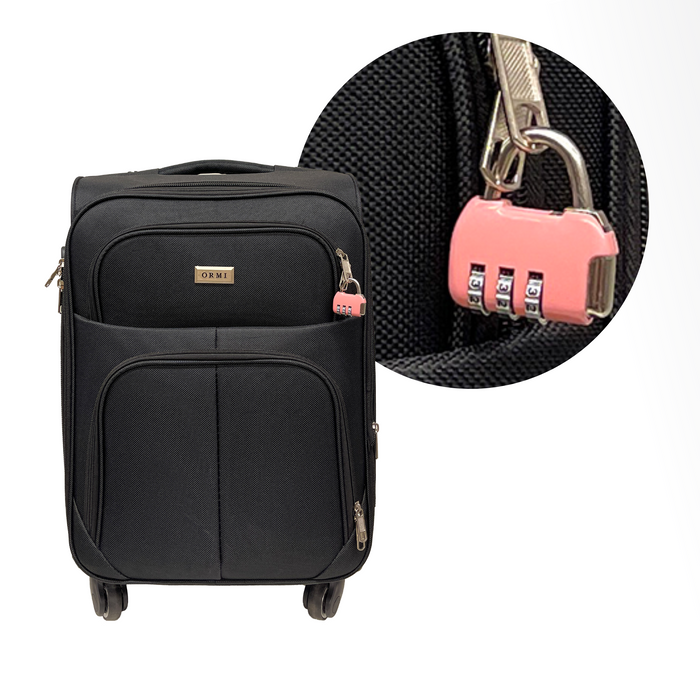 Verrouillage de la combinaison de 3 chiffres par valise, bagages, sac de voyage et sacs à dos
